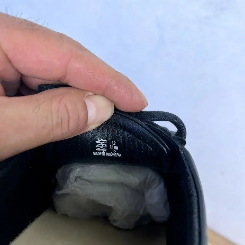 Ecco Sneakers Mens US:9  EUR 42 Black Activewear Leather Lace Up Low Top